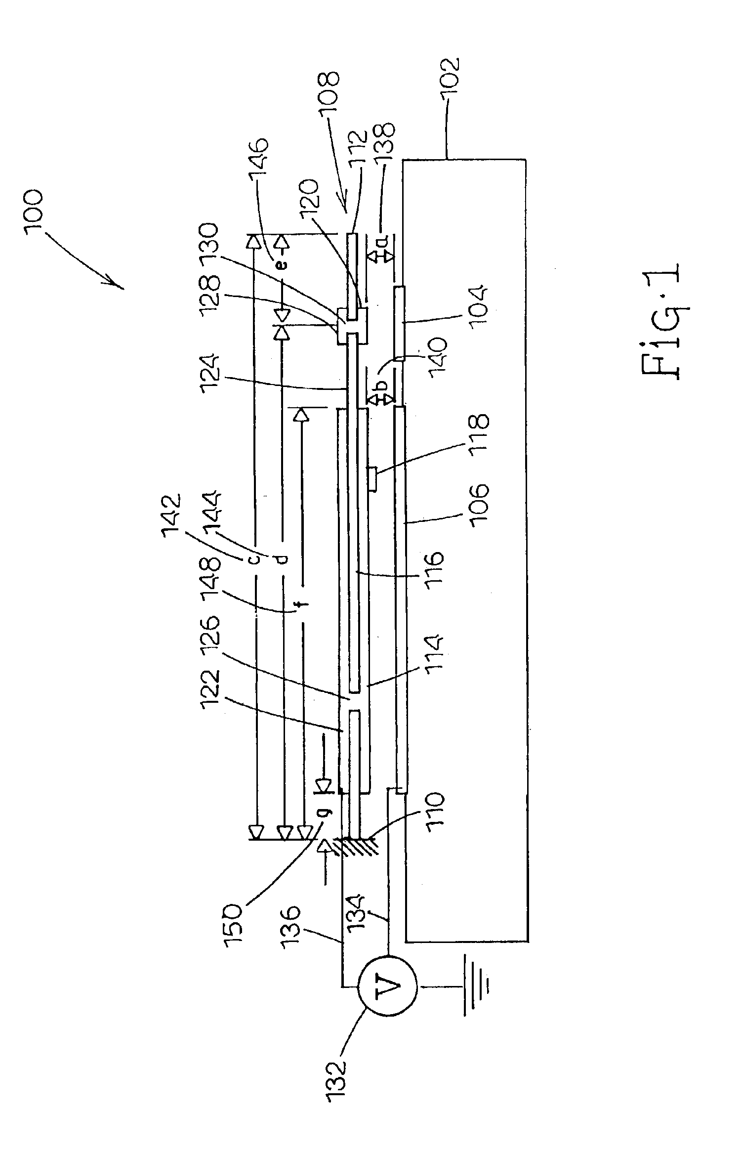 MEMS device having contact and standoff bumps and related methods