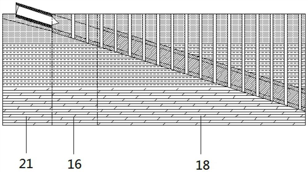 Freezing pipe of inclined shaft under rapid tunneling condition of roadheader and arrangement method of freezing pipe