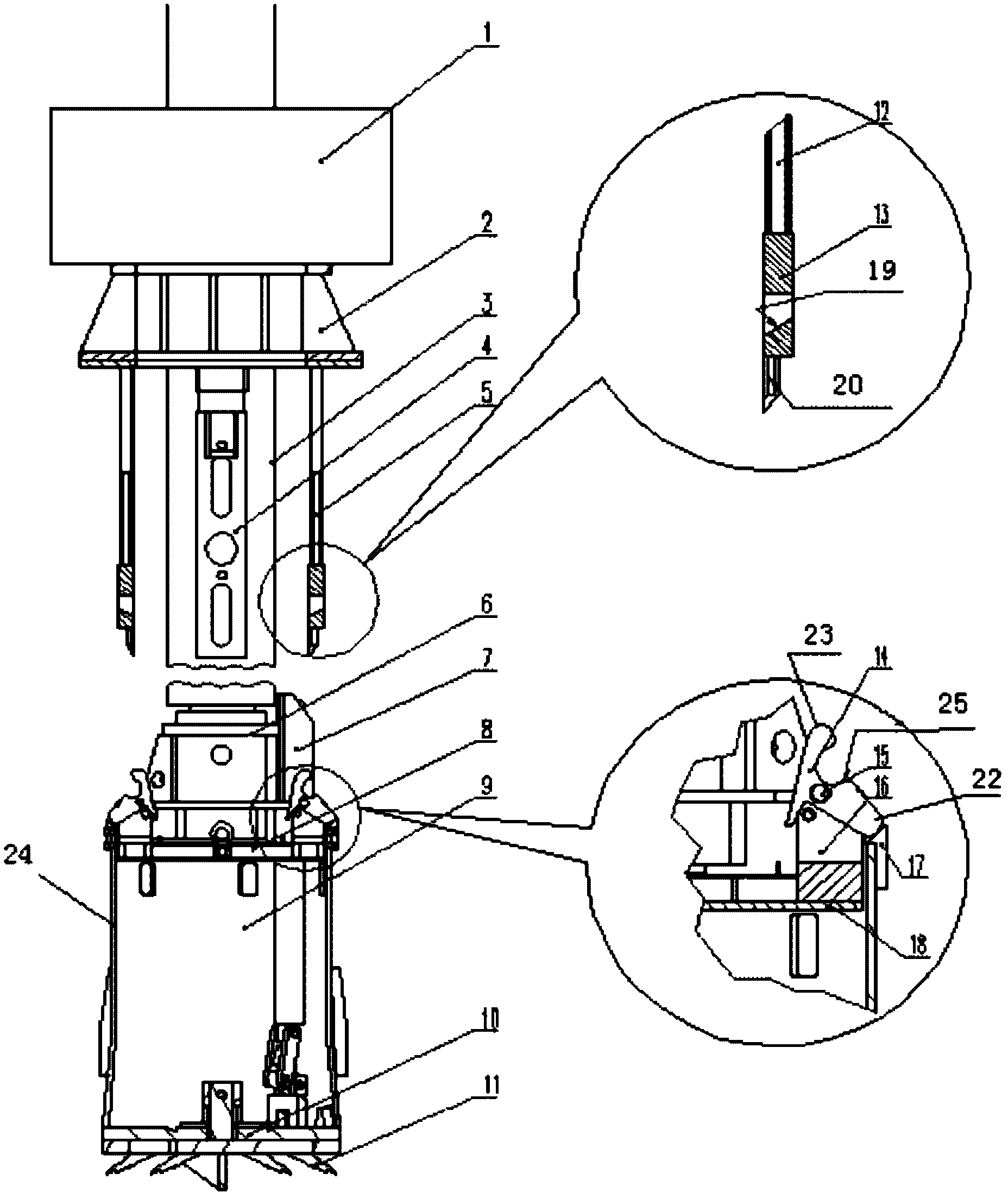 Rotating drilling rig enabling soil-discharging push plate to be automatically reset and construction method thereof