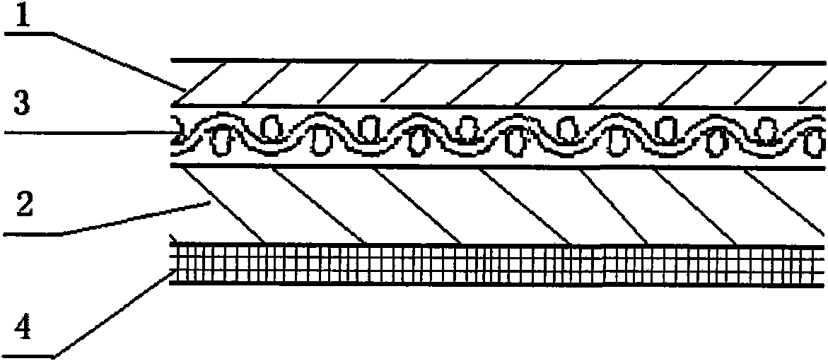 Asphalt modified thermoplastic polyolefin water-proof coiled material and preparation method thereof