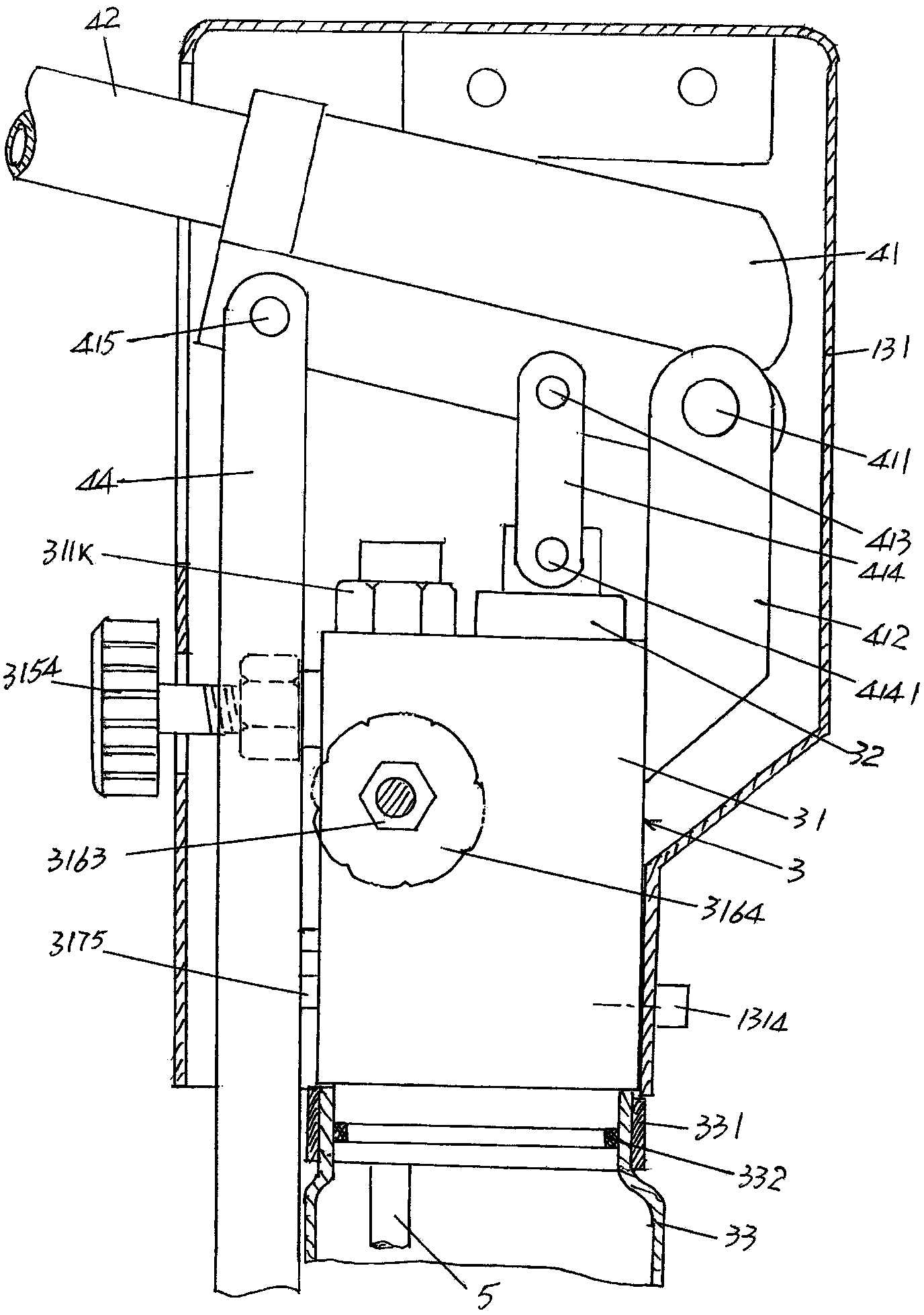 Hydraulic power pack structure of hydraulic press of jack