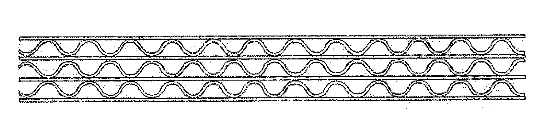 Quadruple-wall corrugated paperboard and method of manufacture
