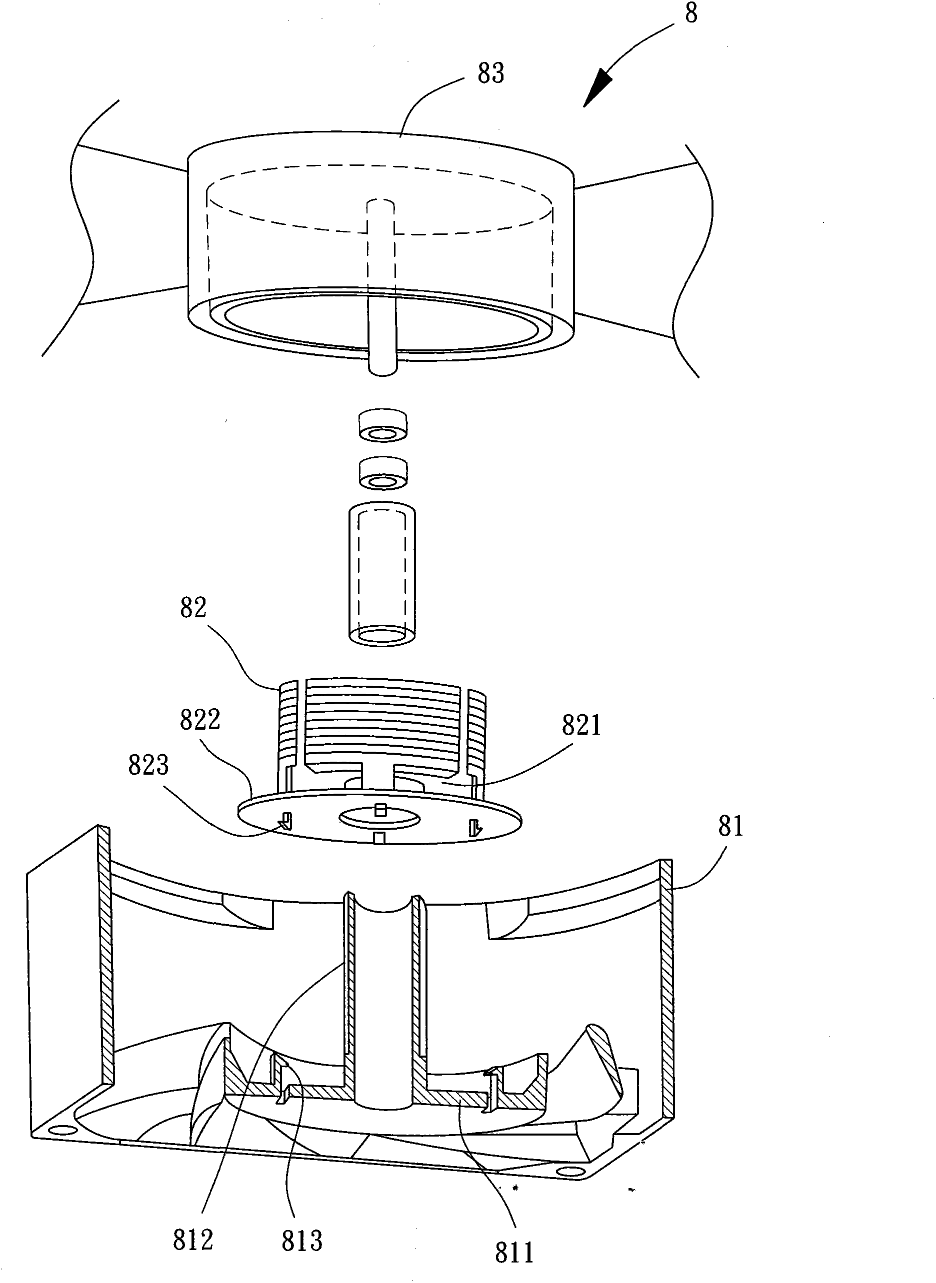 Cooling fan and assembly method thereof
