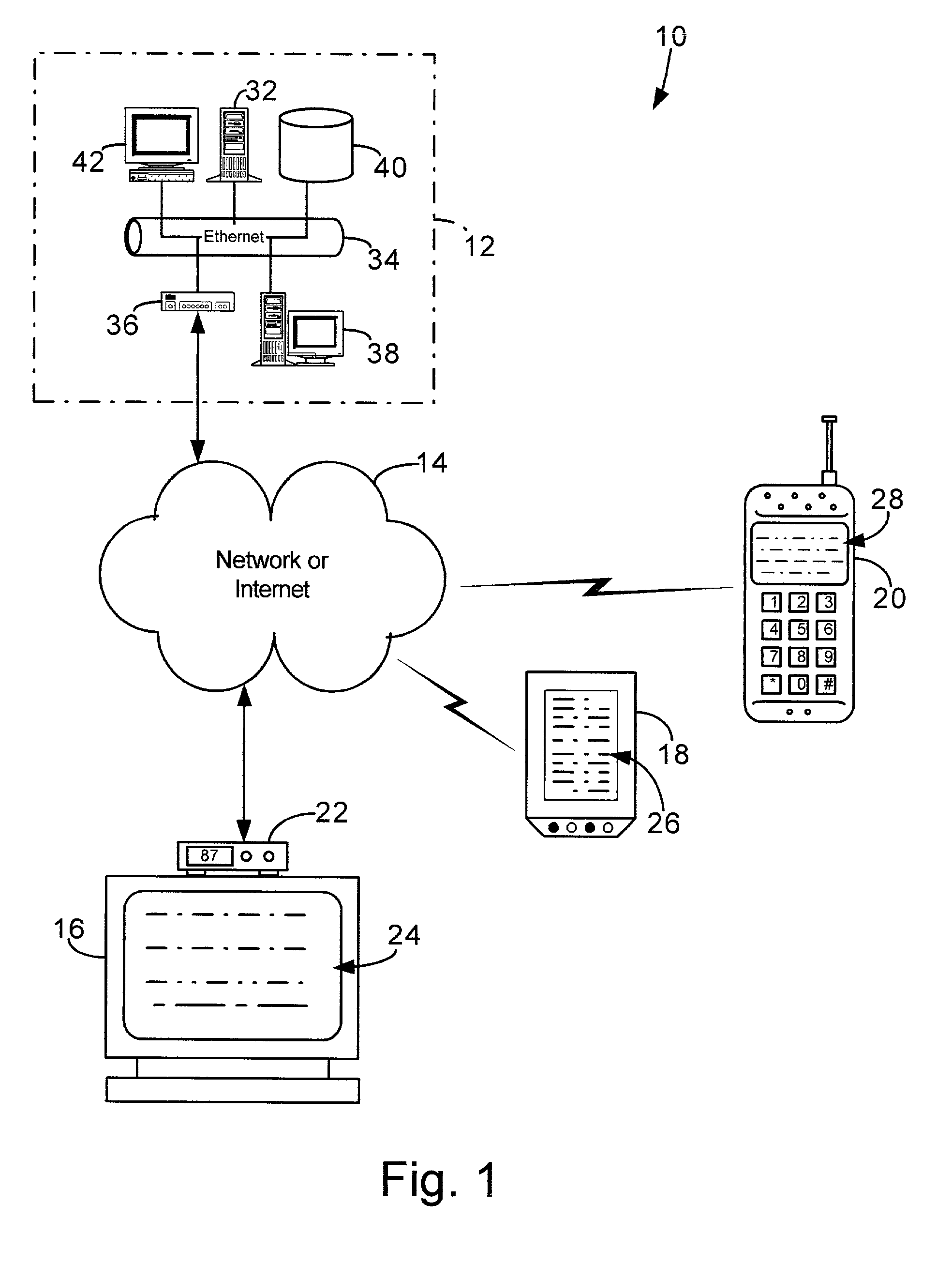 Image display system with visual server