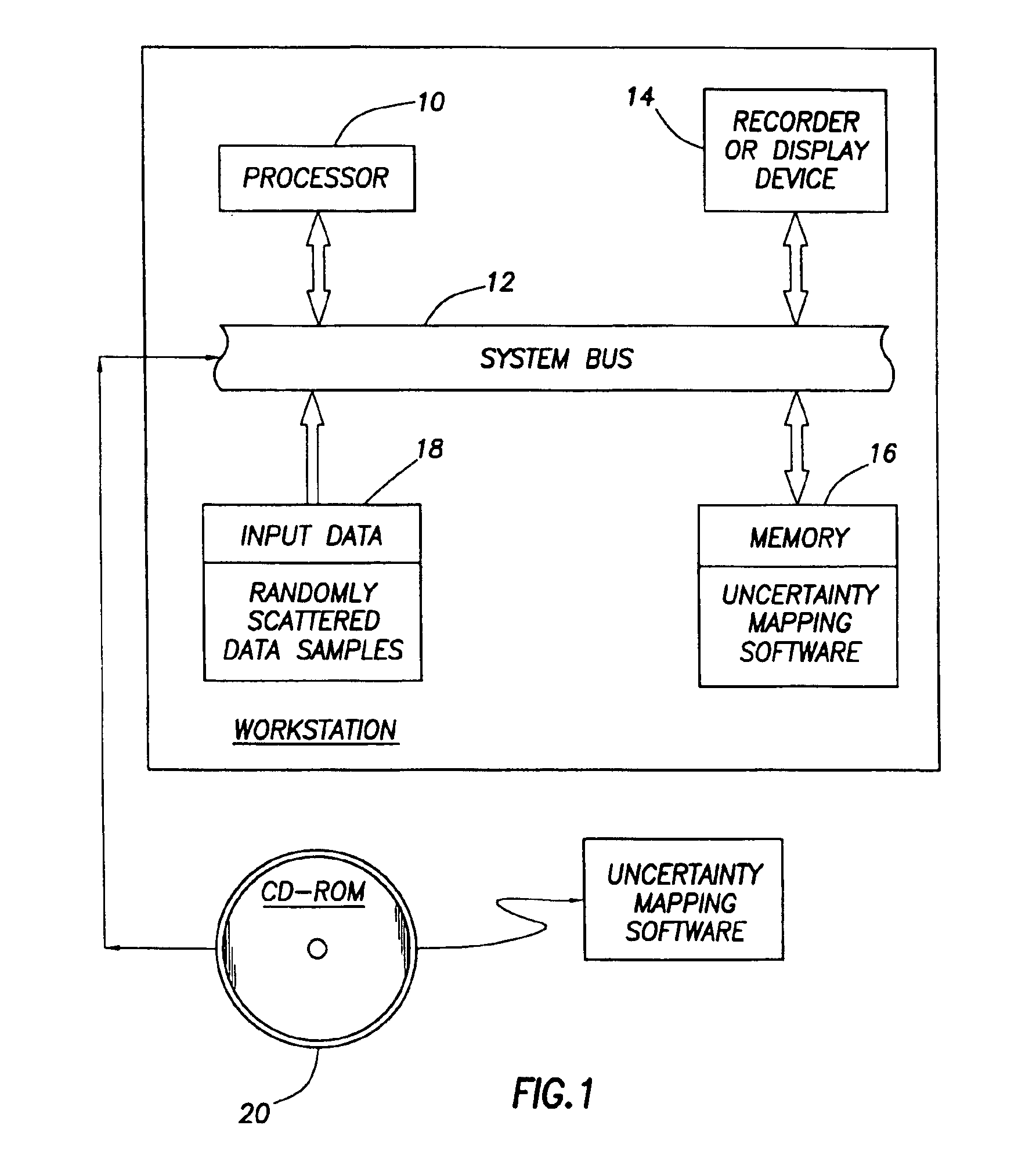 Method and apparatus for mapping uncertainty and generating a map or a cube based on conditional simulation of random variables