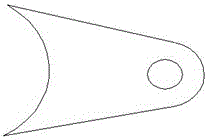 A segmented disassembly-free folding rope stop device and a jib system with the rope stop device