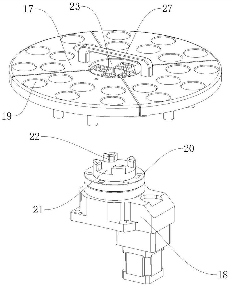 A sample transfer mechanism of liquid-based cell automatic film production medical equipment