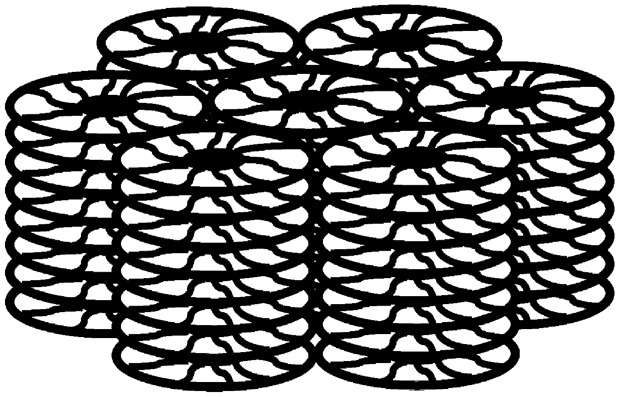 Disc-shaped liquid crystal column-based organic solar cell structure and preparation method thereof