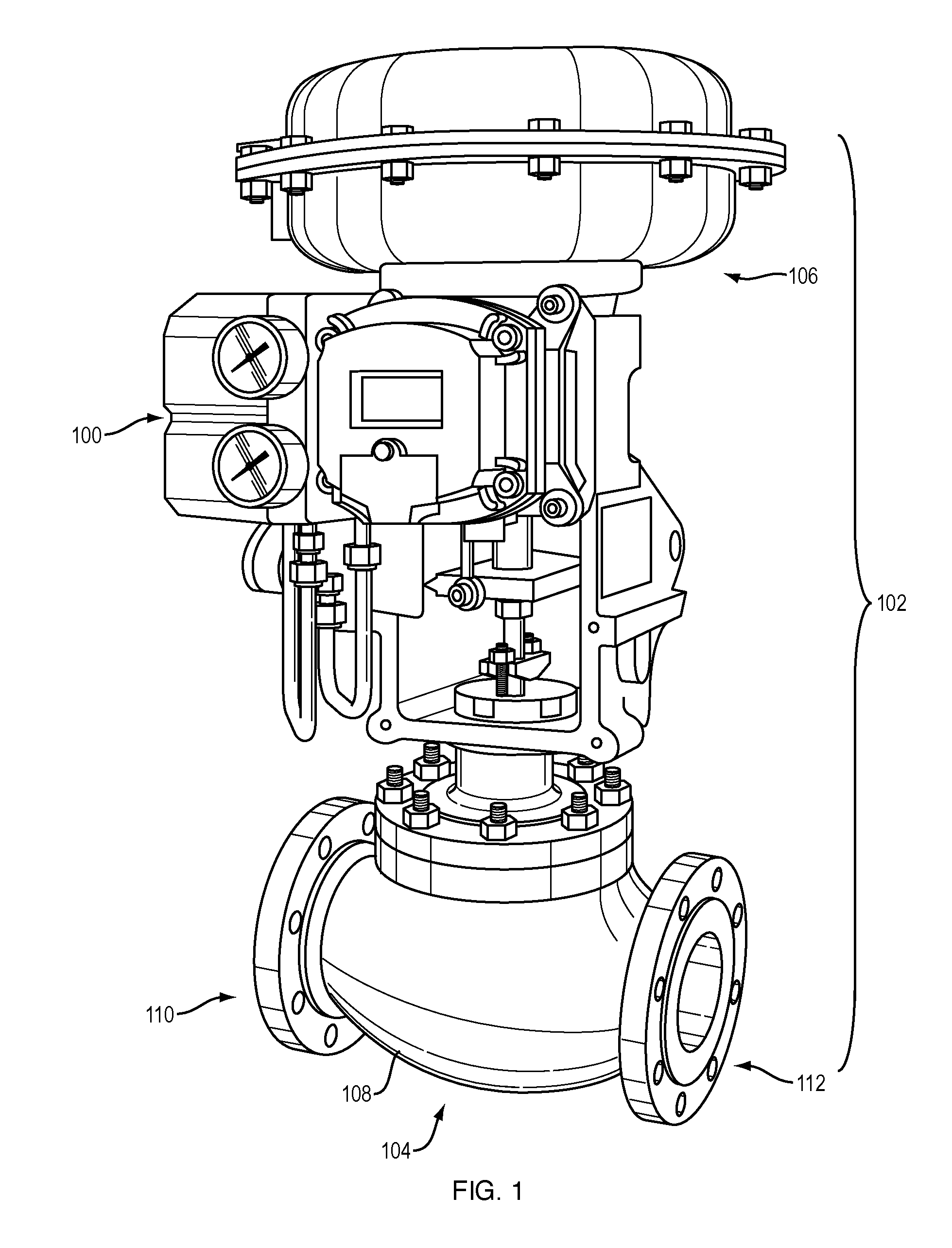 Valve positioner having bypass component and control valve comprised thereof