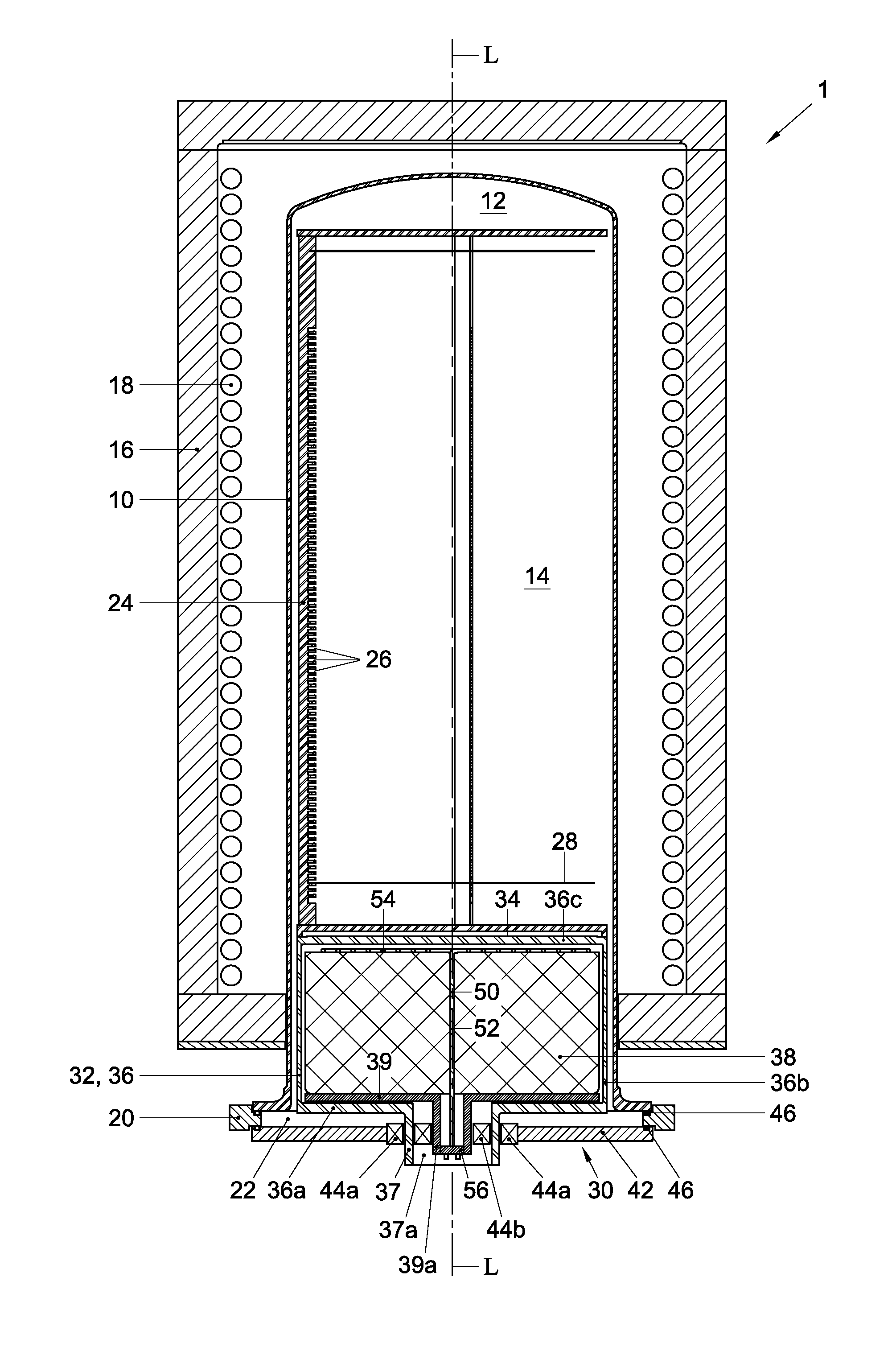 Wafer processing apparatus with heated, rotating substrate support