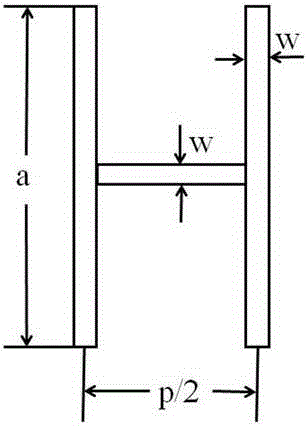 Frame-pole slow-wave structure