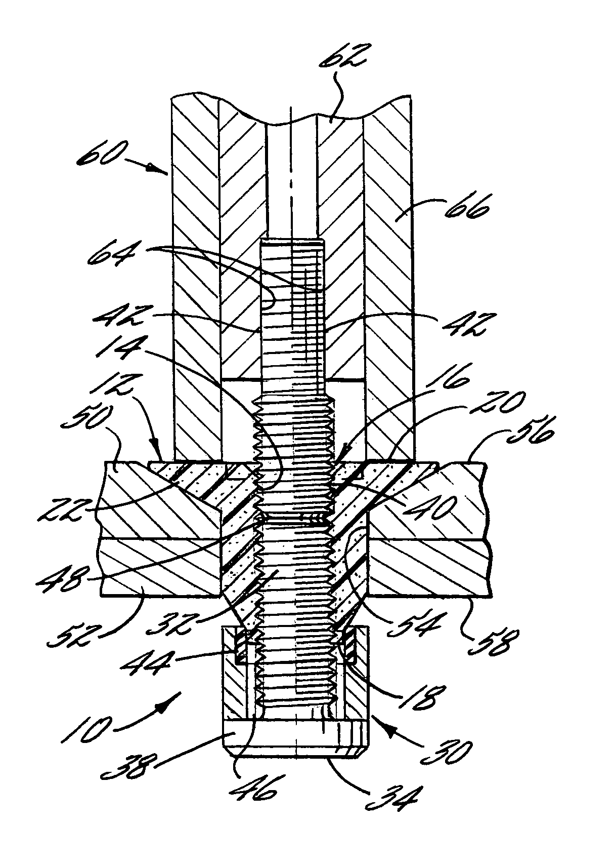 Hybrid fastener apparatus and method for fastening