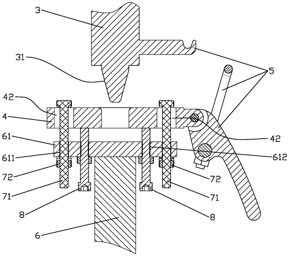 Position adjusting structure for supporting seat of wind turbine blade grinding machine