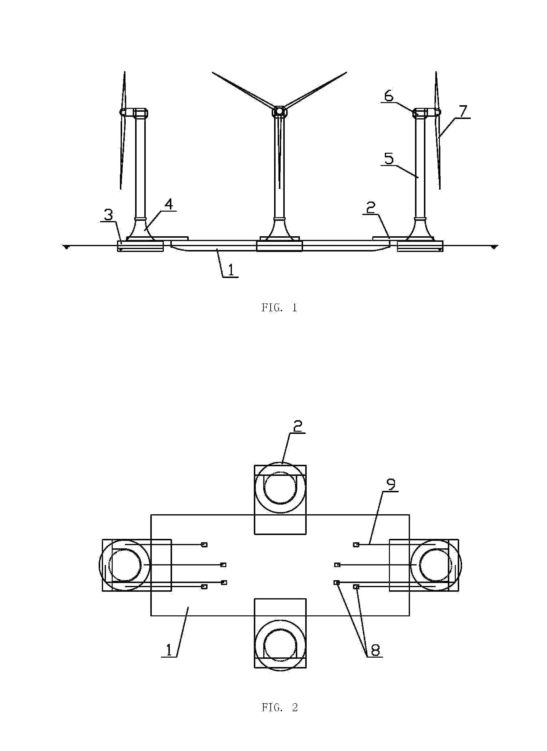 Method for transporting an offshore wind turbine in a floating manner