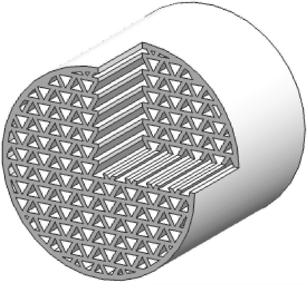 Honeycomb structure alloy material and application thereof