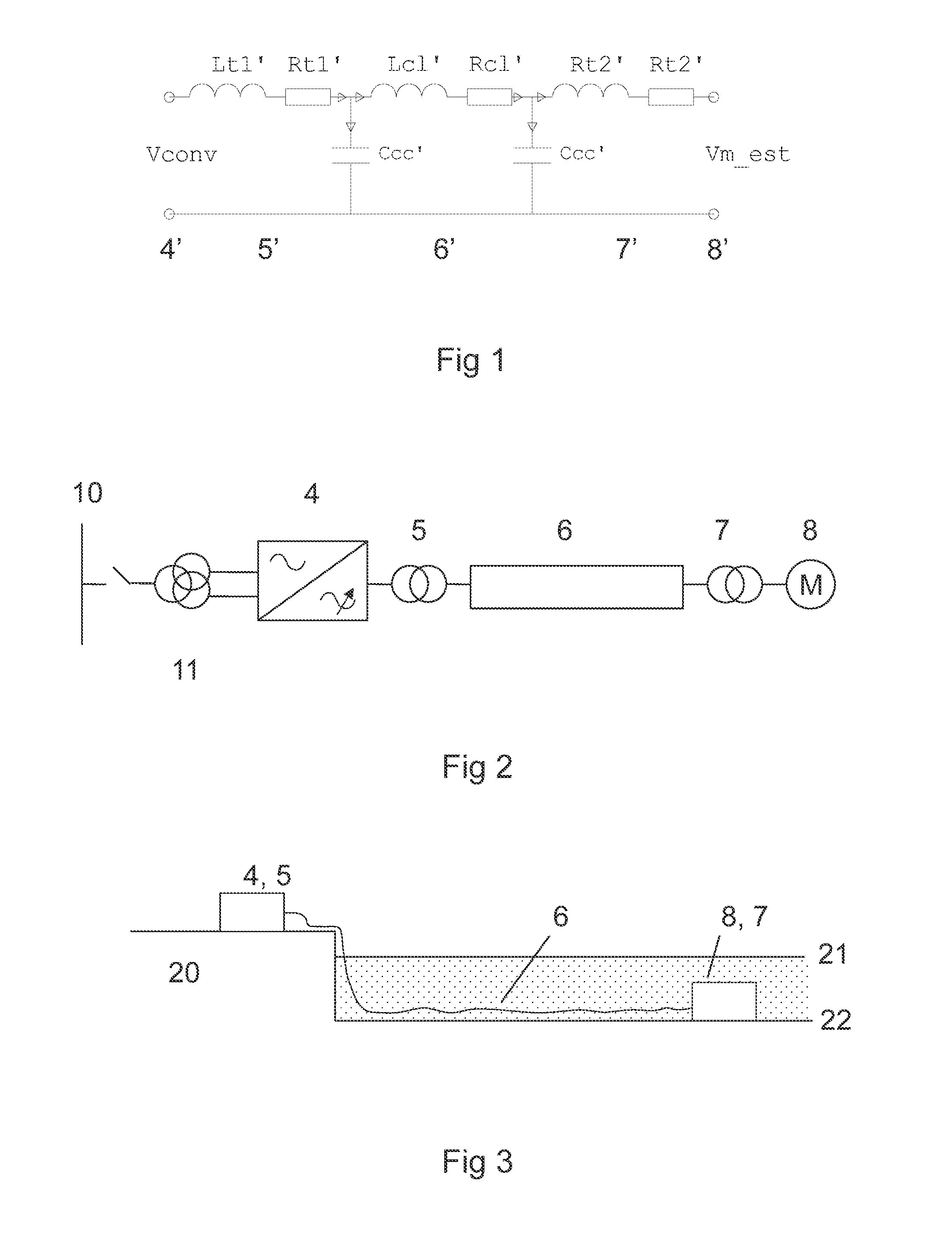 Method For Controlling A Machine Or An Electrical Load Supplied With Electric Power Over A Long Line