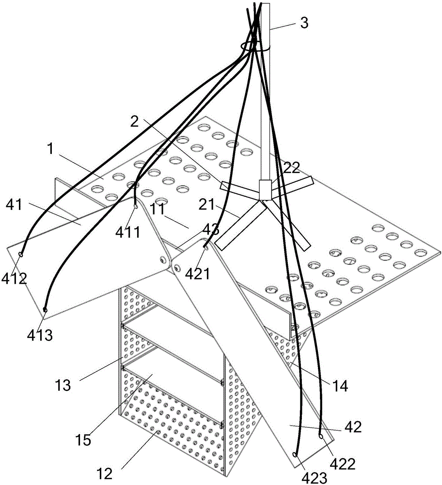 Vertical overlying deposit layered collection device and method