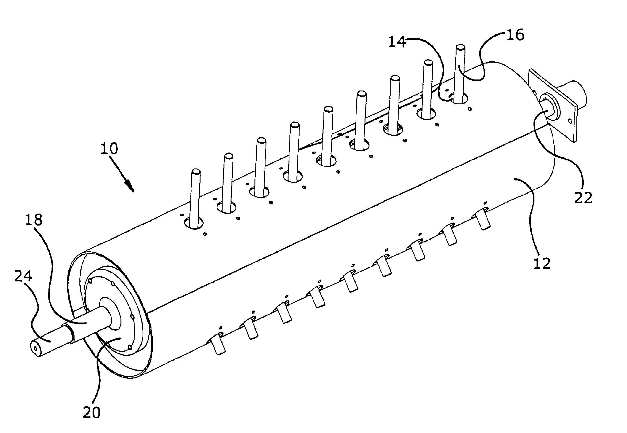 Rotary conveyor with fingers
