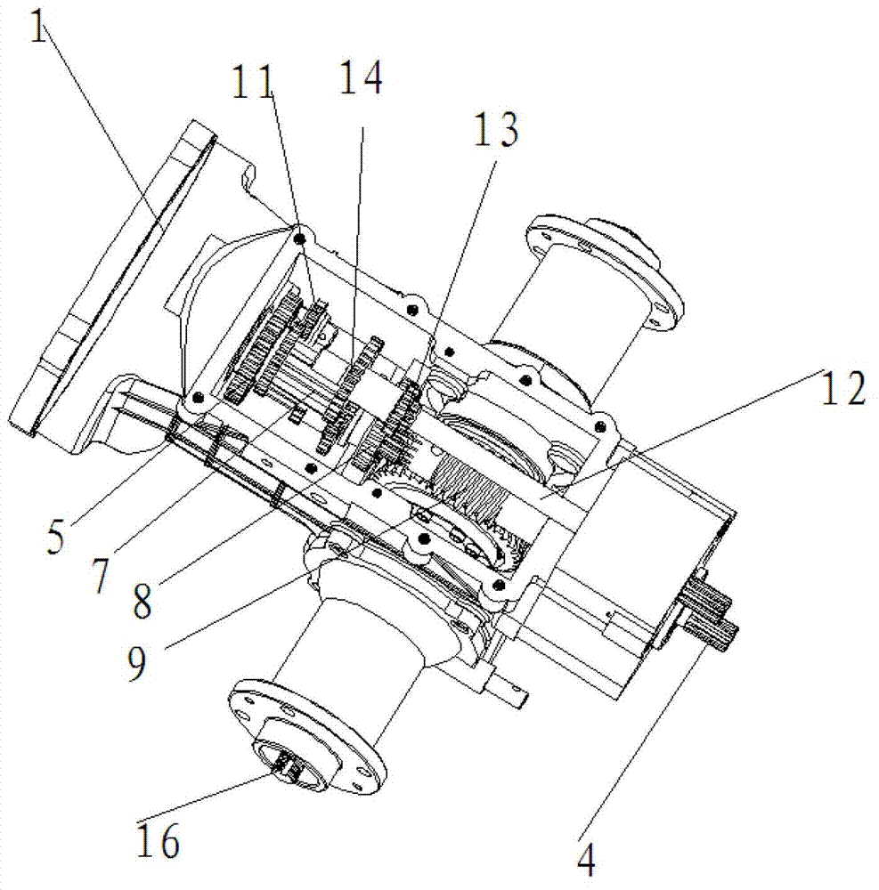 Mini-tiller gear shift speed change mechanism and mini-tiller thereof