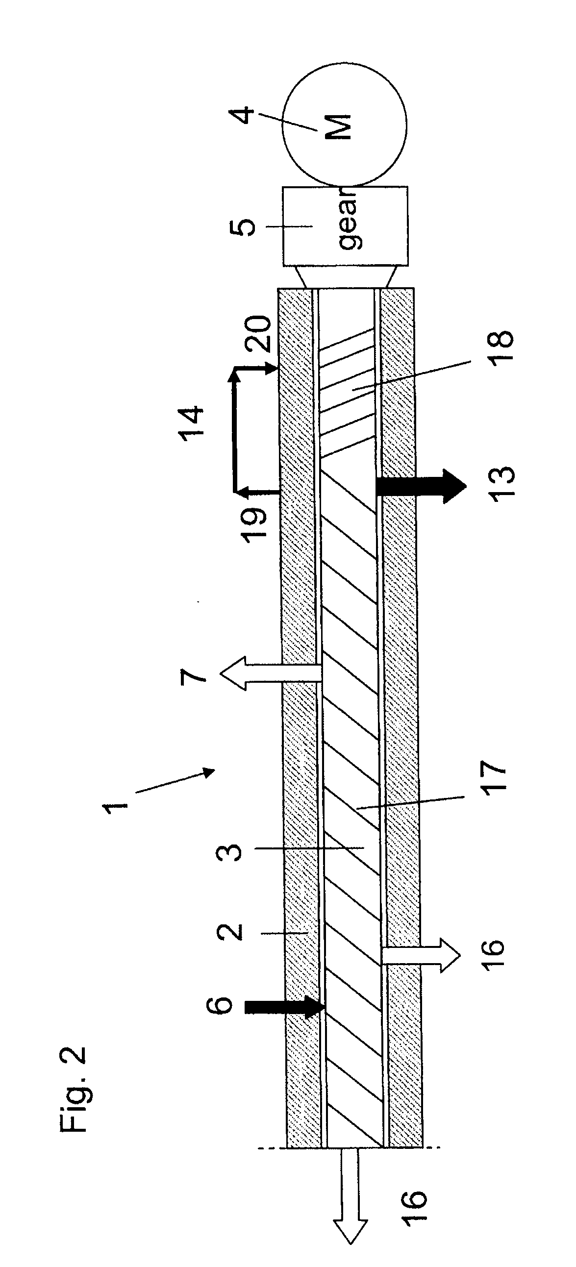 Degassing extruder for degassing a polymer material and method for degassing a syrup consisting of polymers, solvents and/or monomers using a degassing extruder