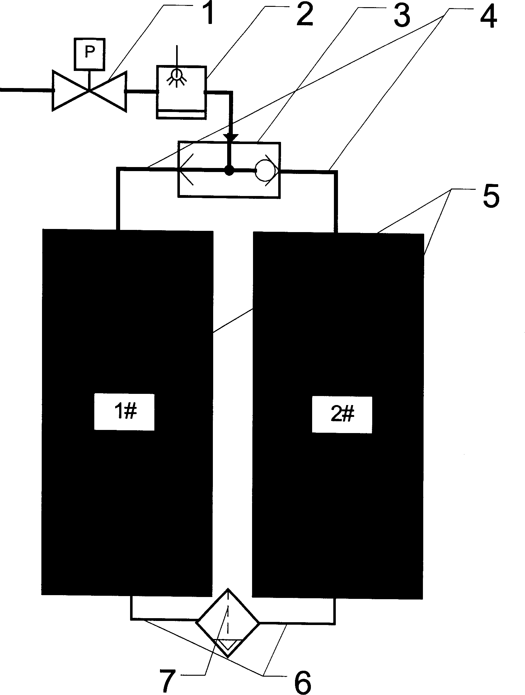 Fuel battery hydrogen saving and positive pole drain method