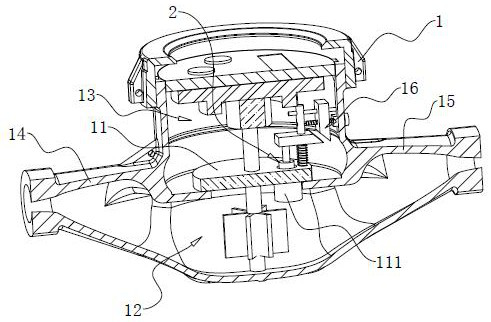 A liquid level detection water meter and detection method