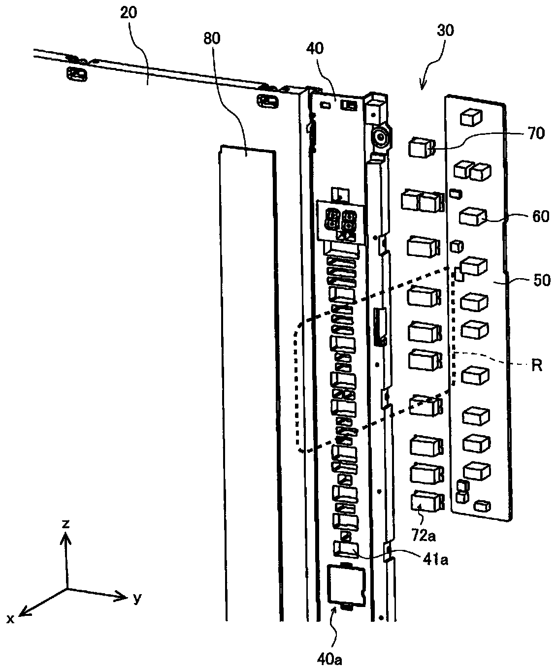 Operation panel for air conditioner