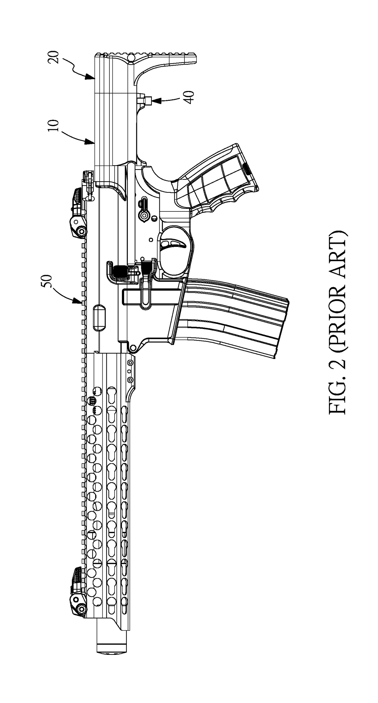 Butt structure for a toy gun