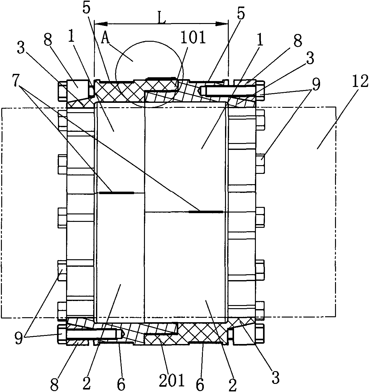 Non-plug-in shaft torque measuring device