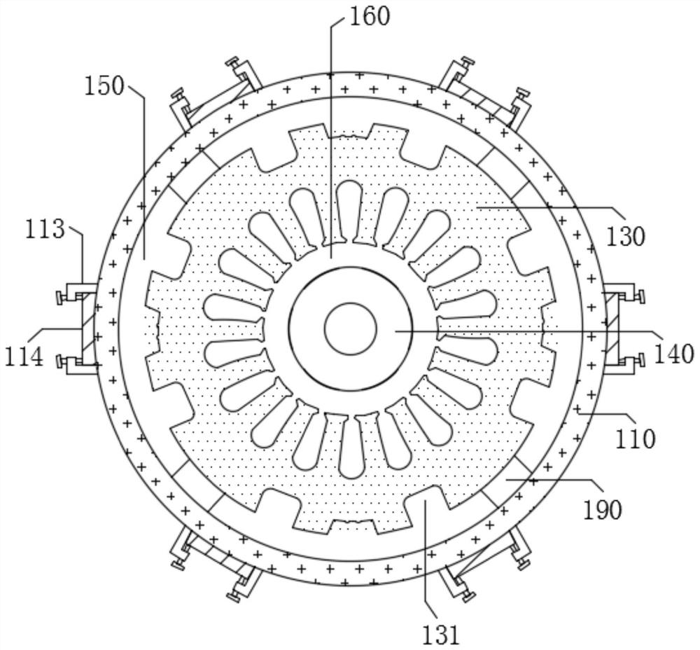 Air-suspending blower motor cooling structure and cooling method