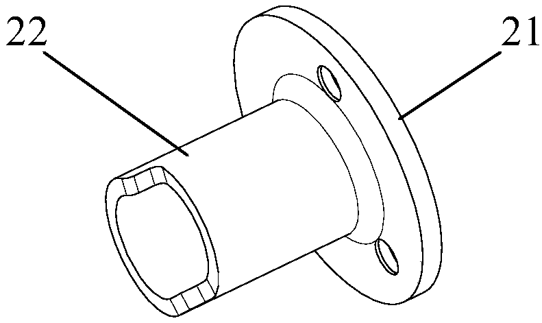 Small-scale empennage synchronous folding mechanism