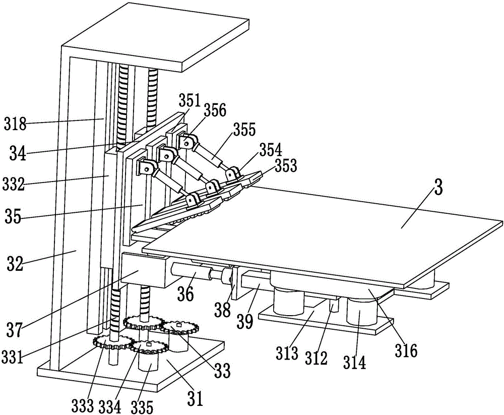 Distribution-box partition plate clamping and supporting device