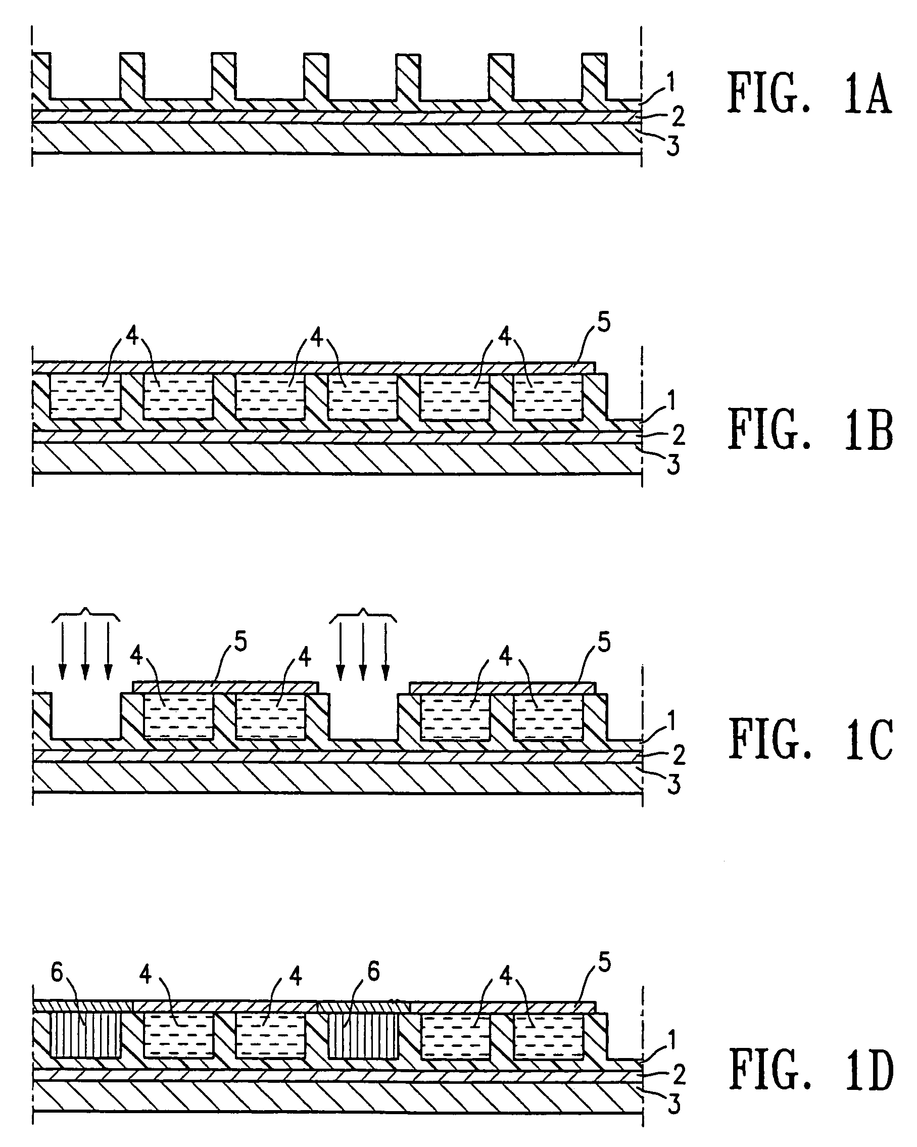 Process for imagewise opening and filling color display components and color displays manufactured thereof