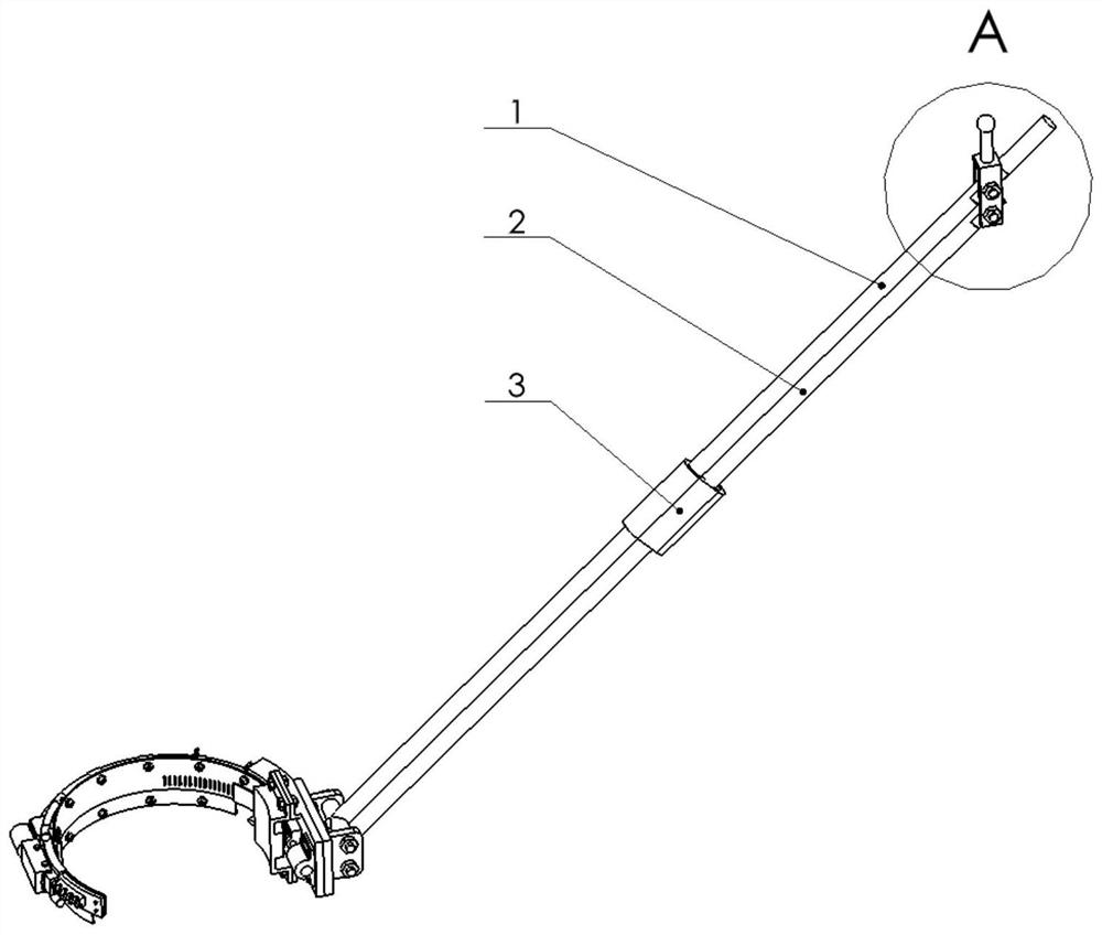 A new type of hand-held ring-shaped tree trunk whitening mechanism