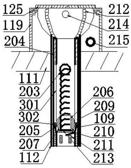 Piston stamping type discharge squat dual-purpose water-saving defecation device