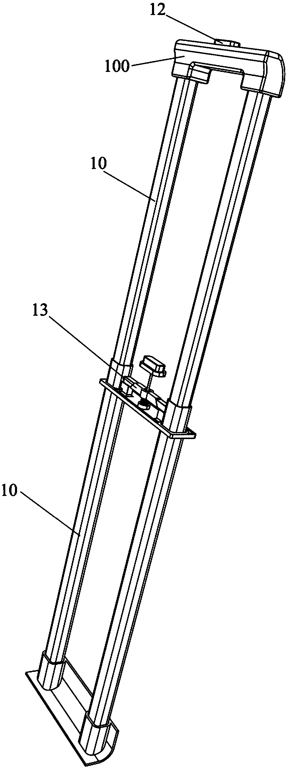 Pull rod device and trolley bag