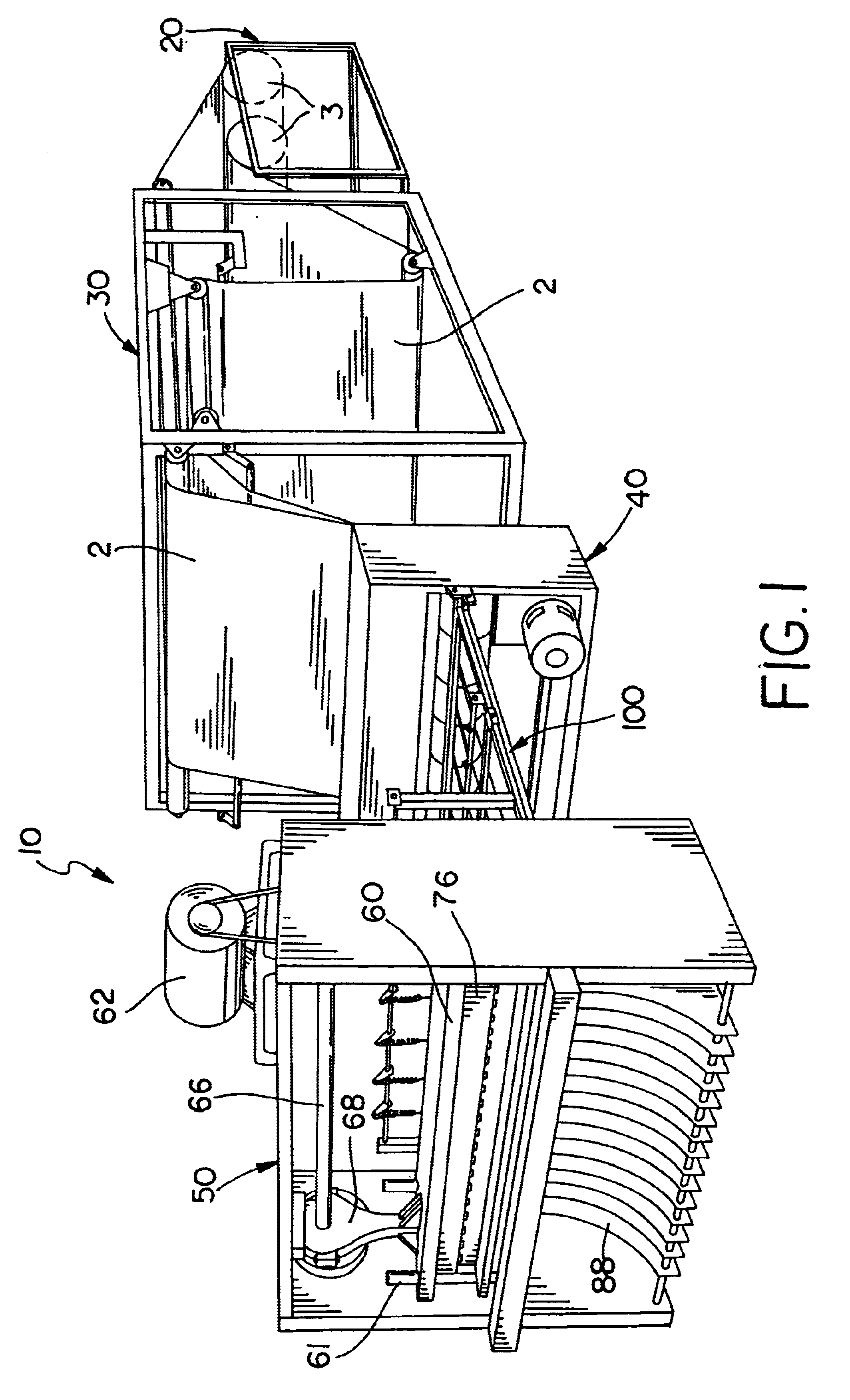 Segment cut honeycomb core machine