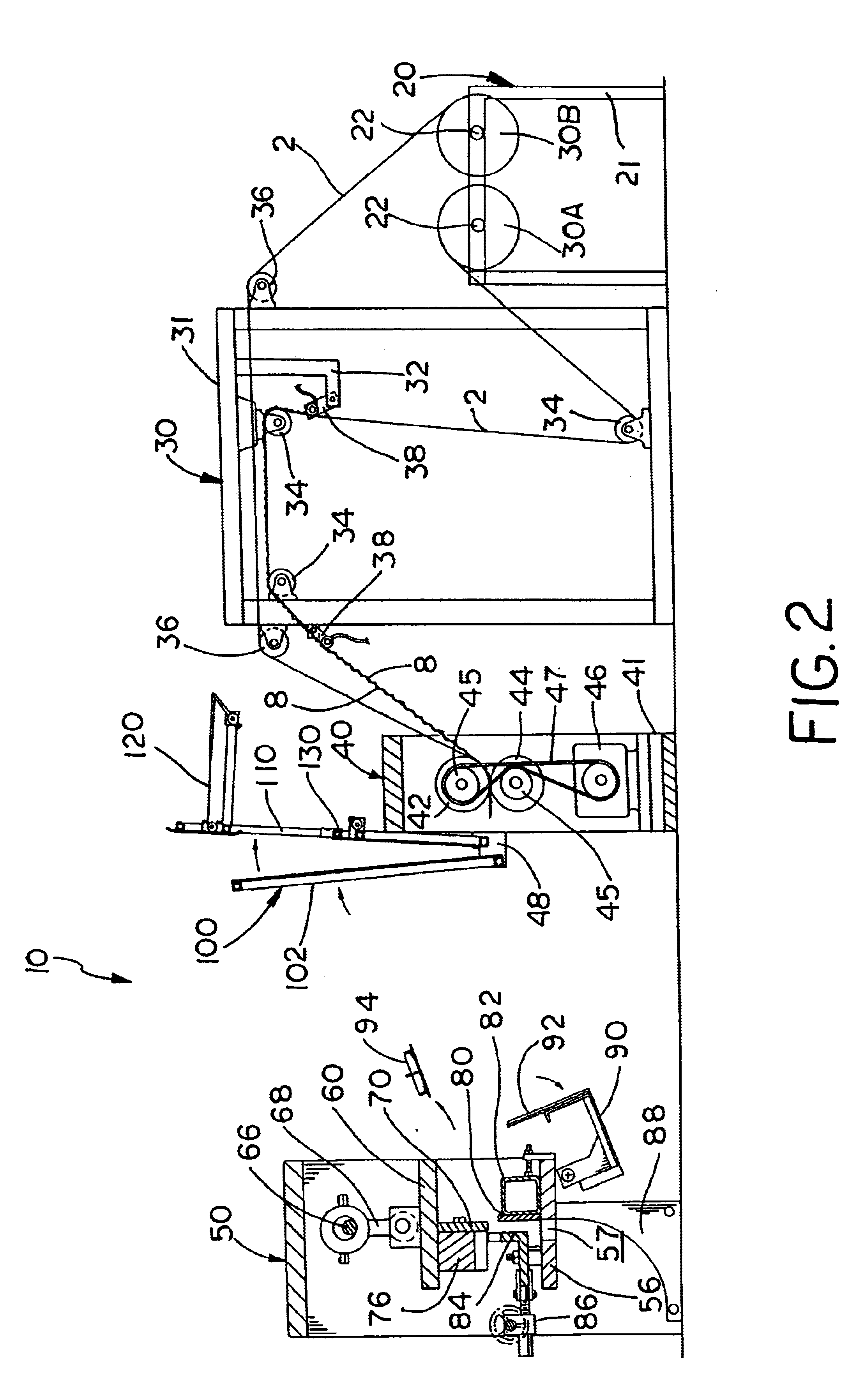 Segment cut honeycomb core machine