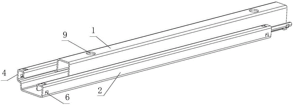 Universal slide rail for automobile seat