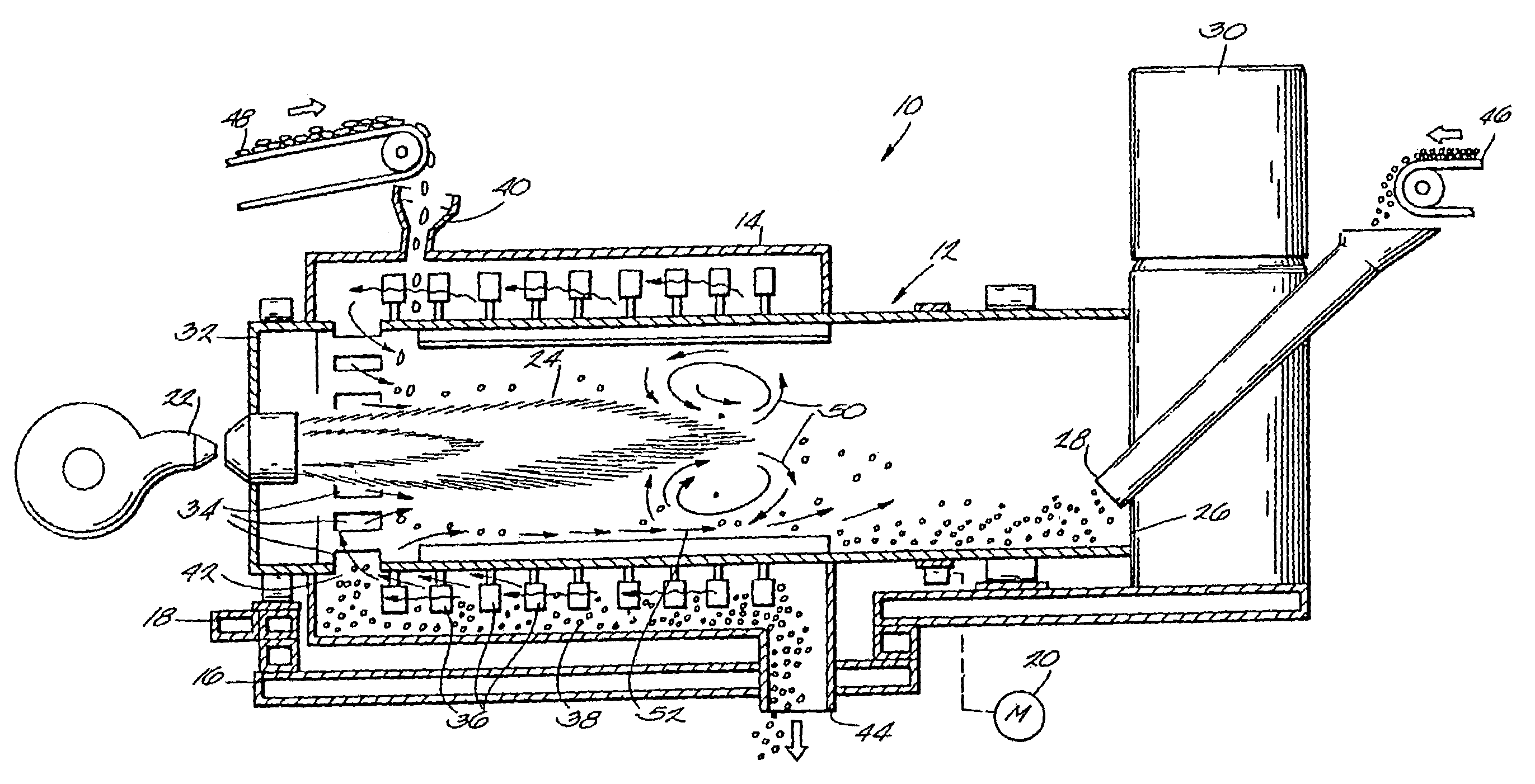 Apparatus and method for a hot mix asphalt plant using a high percentage of recycled asphalt products