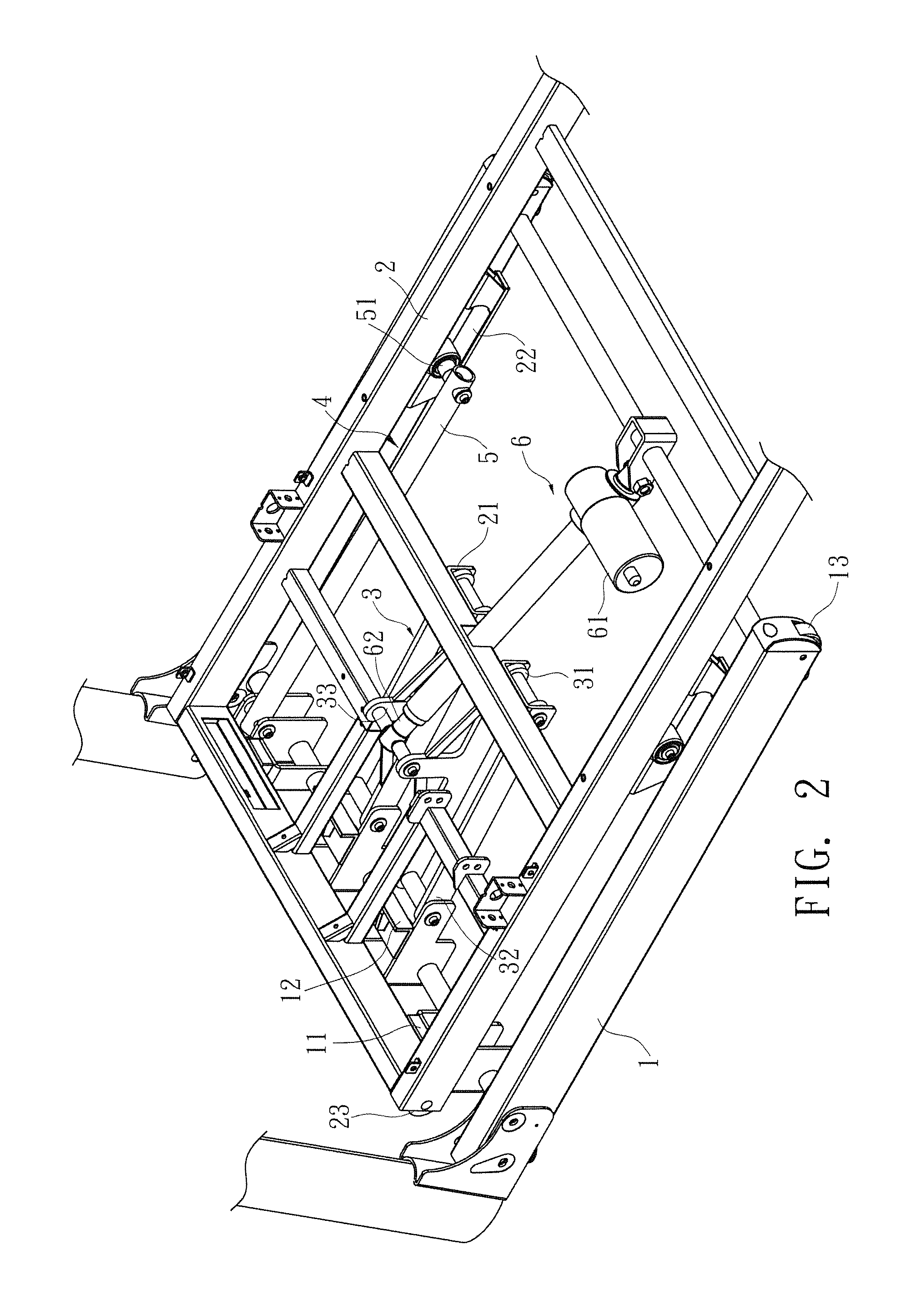 Tilting and folding device for a treadmill