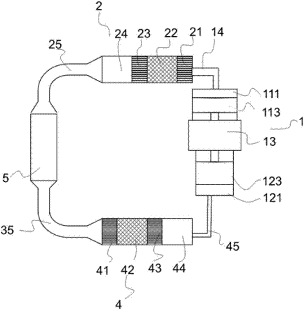 Series connection type pulse tube heat engine