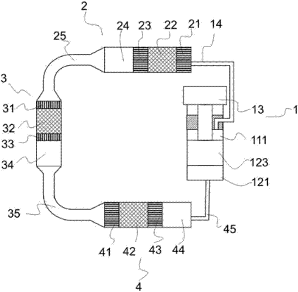 Series connection type pulse tube heat engine