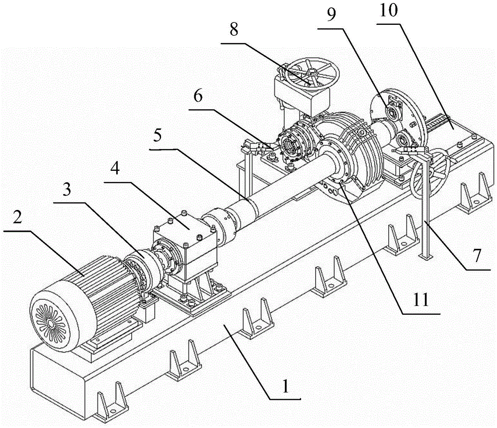 Gearbox no-load running-in test bed with self-centering positioning and clamping device