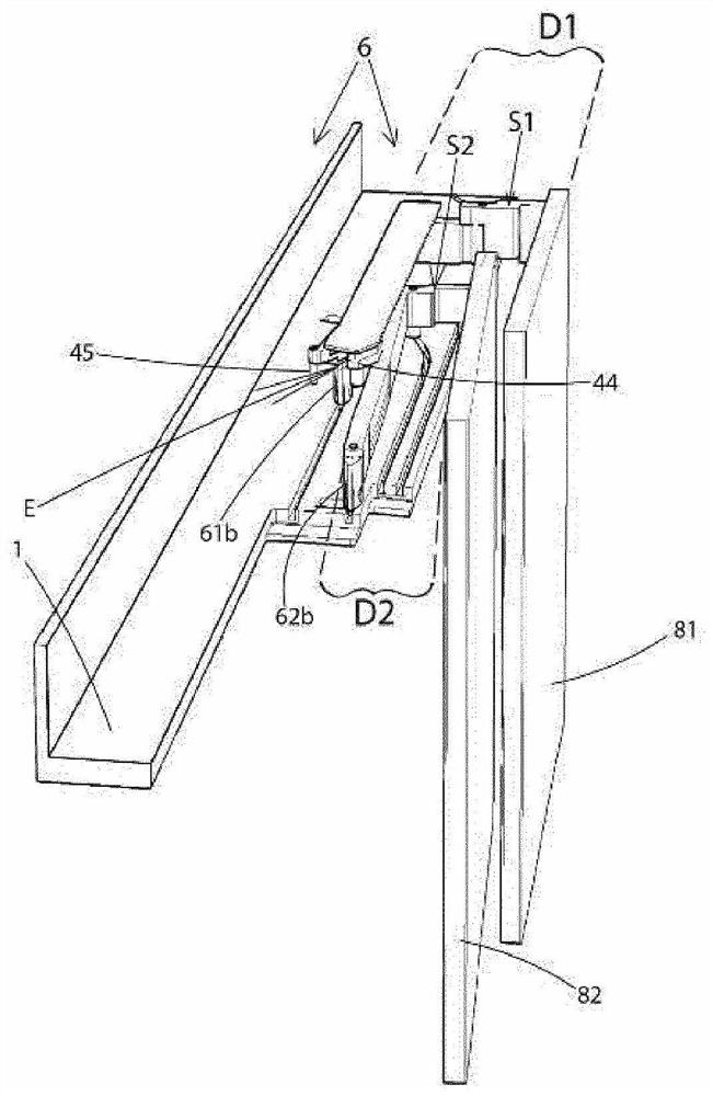 Door panel-frame assembly and cabinet with said door panel-frame assembly