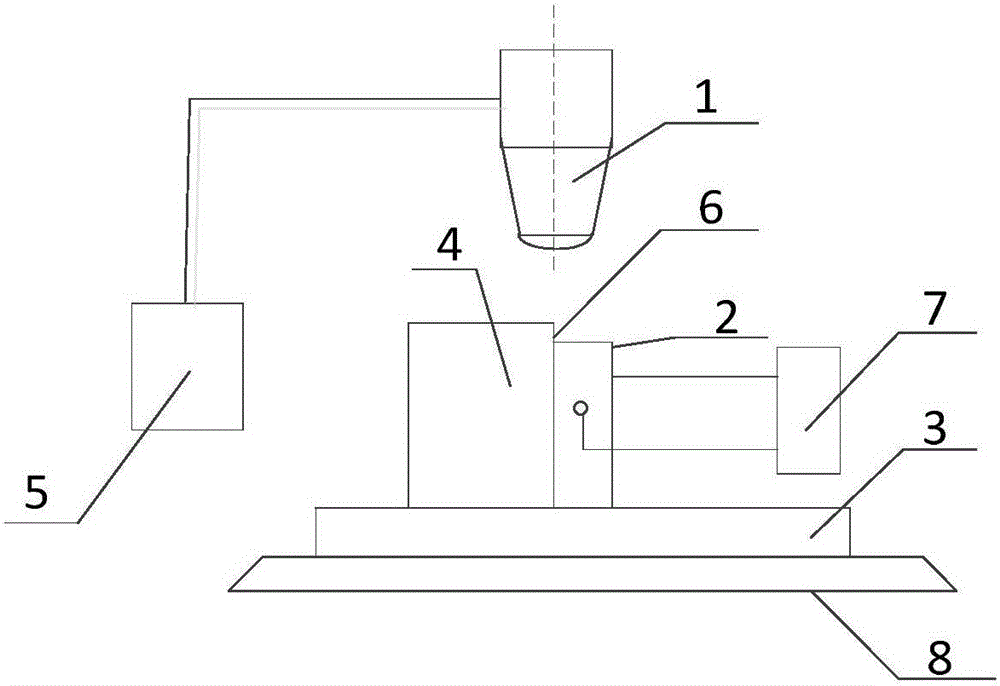 Method for calibrating PZT displacement based on white light interference