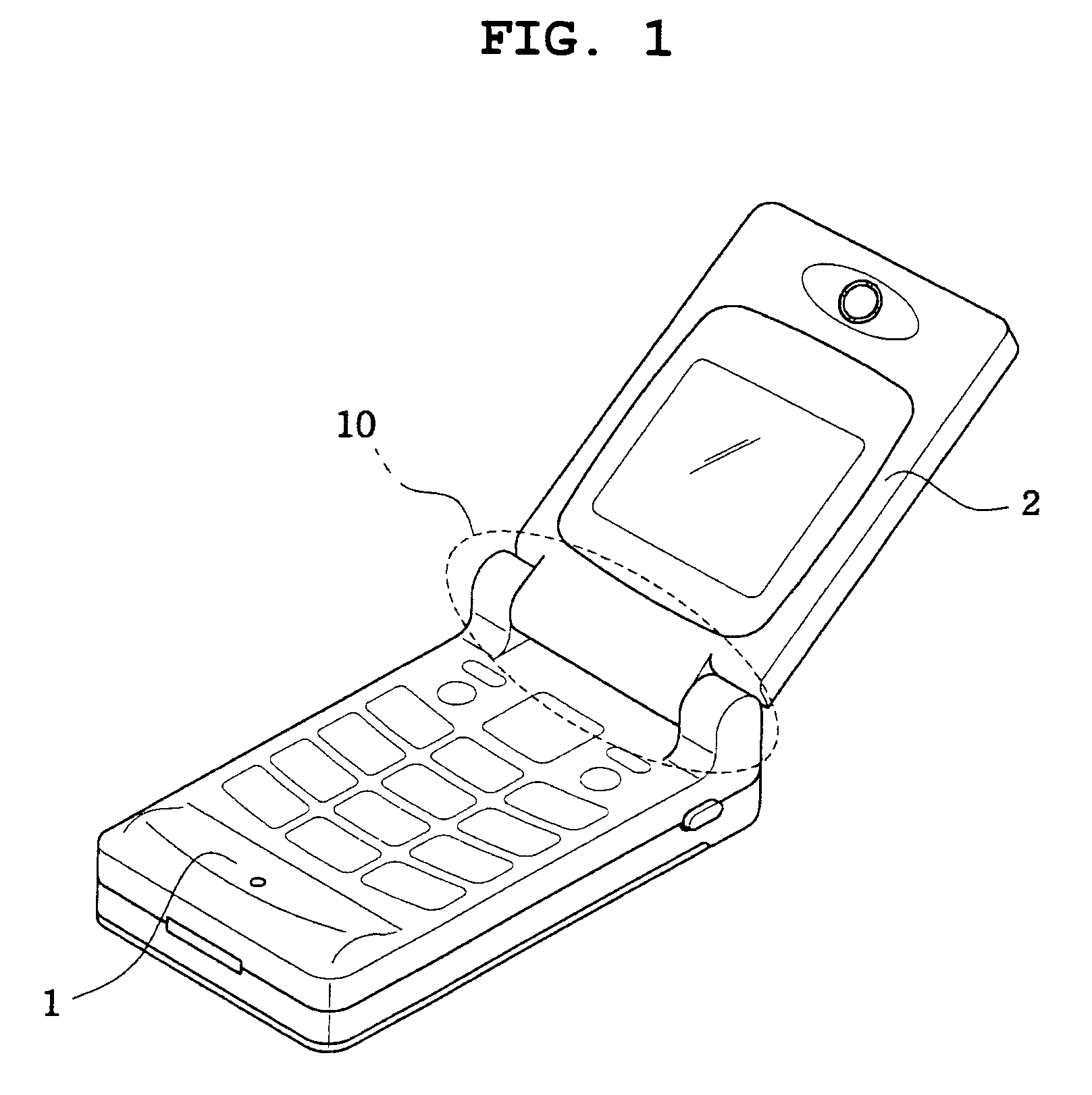 Hinge apparatus for mobile phones