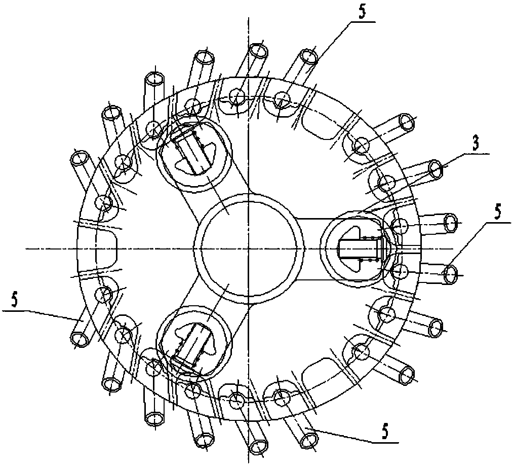 A static contact structure of a disc-shaped off-excitation tap-changer