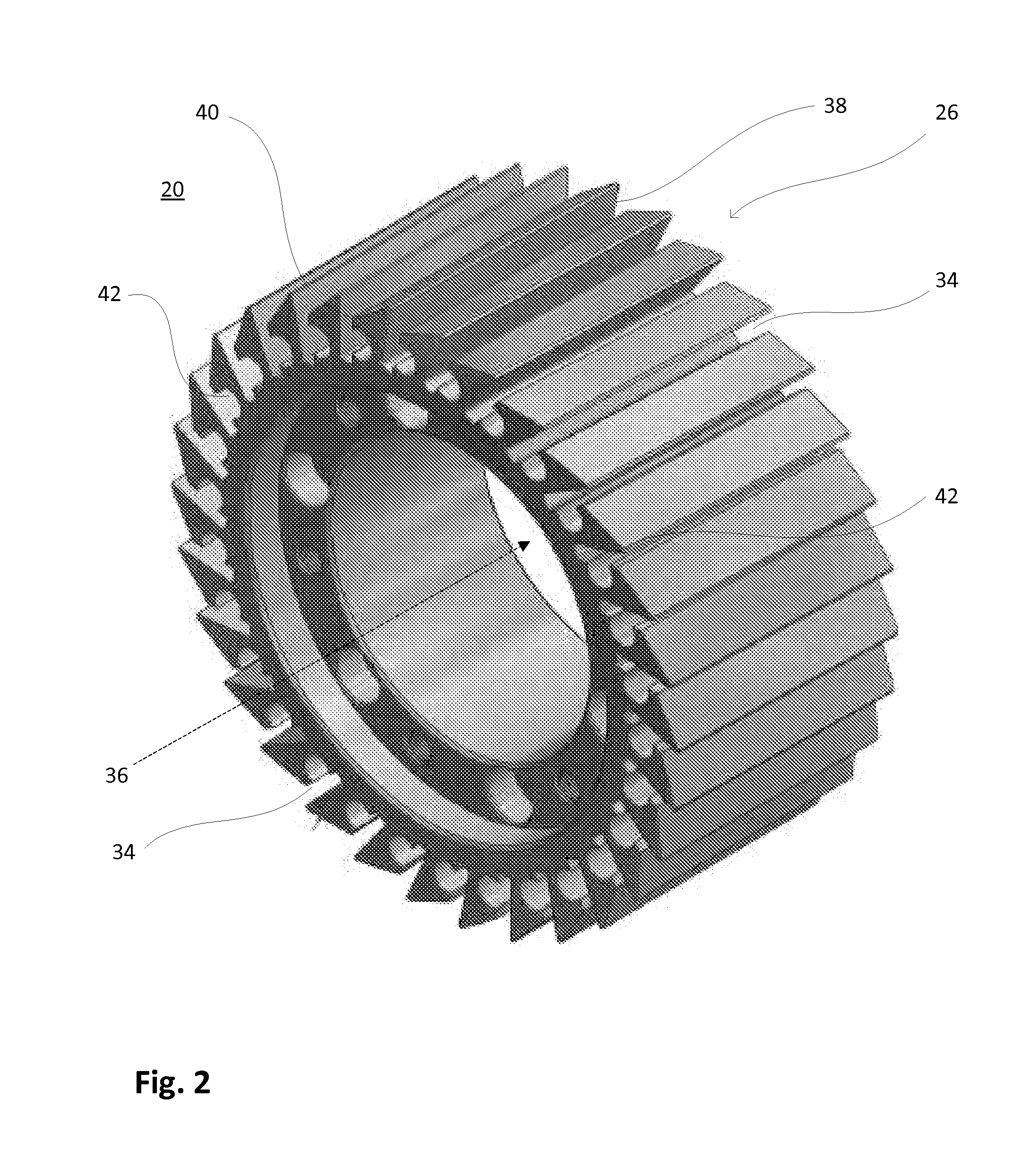 Pelletizing device with a cutting rotor