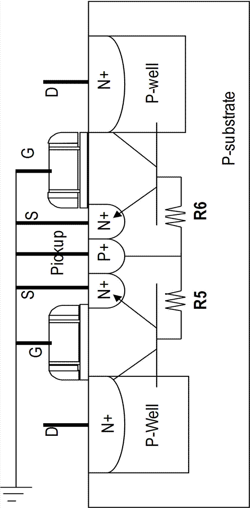 Static discharge protection circuit